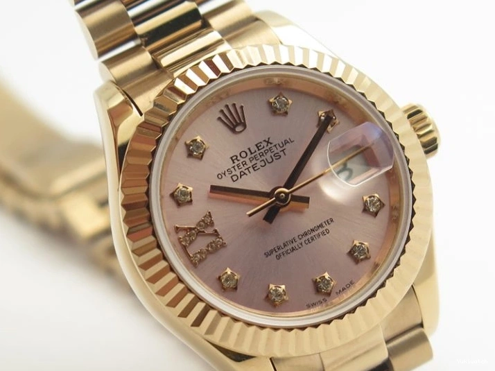 XL Edition BP Diam Fluted RG Bezel DateJust Pink 28mm Dial Maker RG On Best Bracelet ETA2671 0513